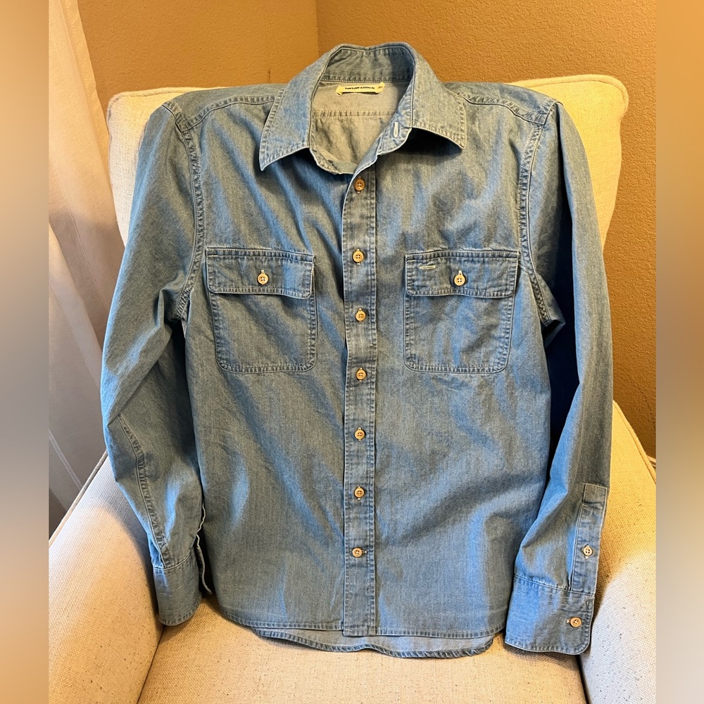Taylor Stitch The Ledge Chambray Shirt Size 36 XS - excellent+ condition